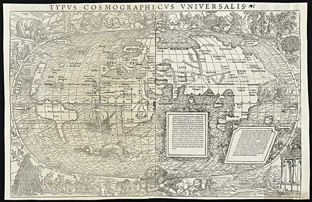 1532 Old World Antique Map — MUSEUM OUTLETS