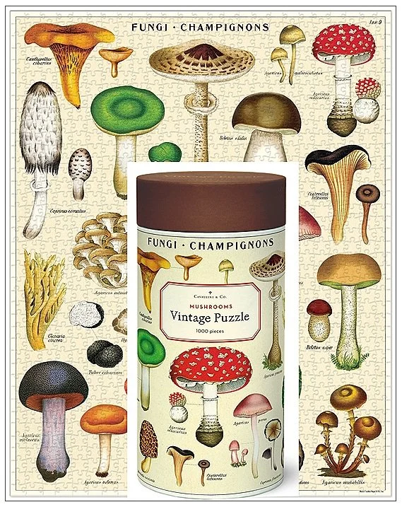 Cavallini Vintage Puzzles Mushrooms