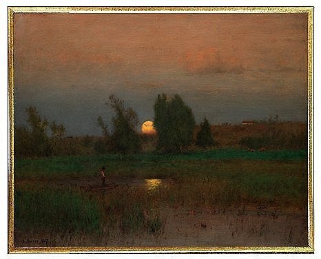 George Inness Moonrise Fine Art Print