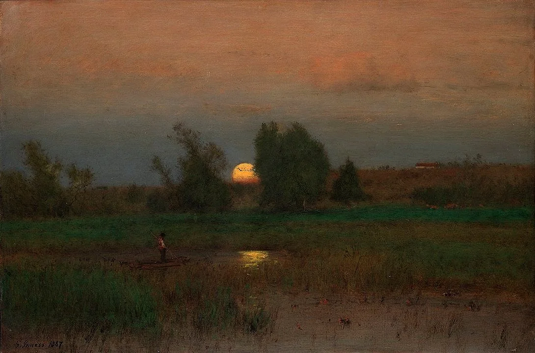 George Inness Moonrise Fine Art Print