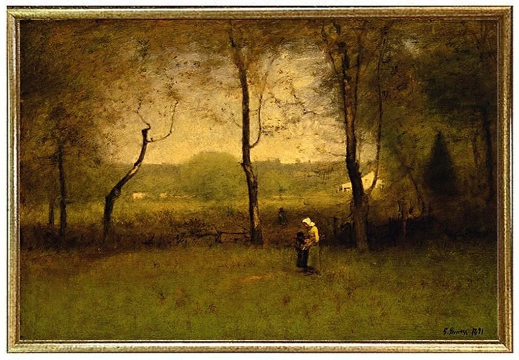Inness Wood Gatherer's Autumn Afternoon Fine Art Print