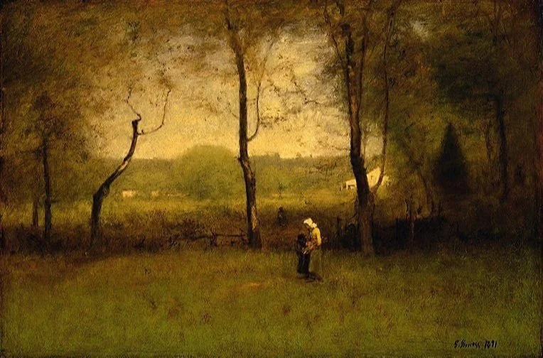 Inness Wood Gatherer's Autumn Afternoon Fine Art Print