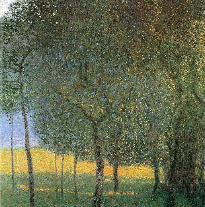 Klimt Fruit Trees  Fine Art Print