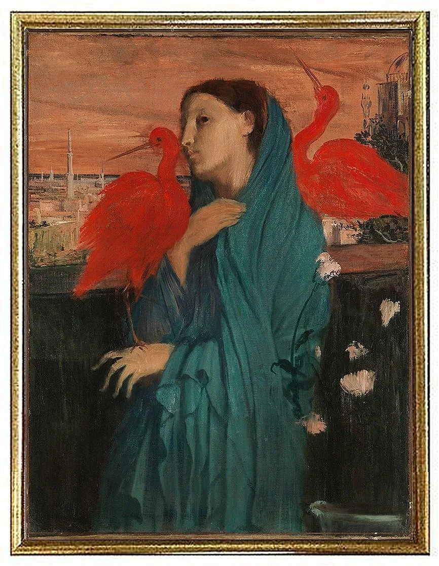Degas Woman with Ibis  Fine Art Print