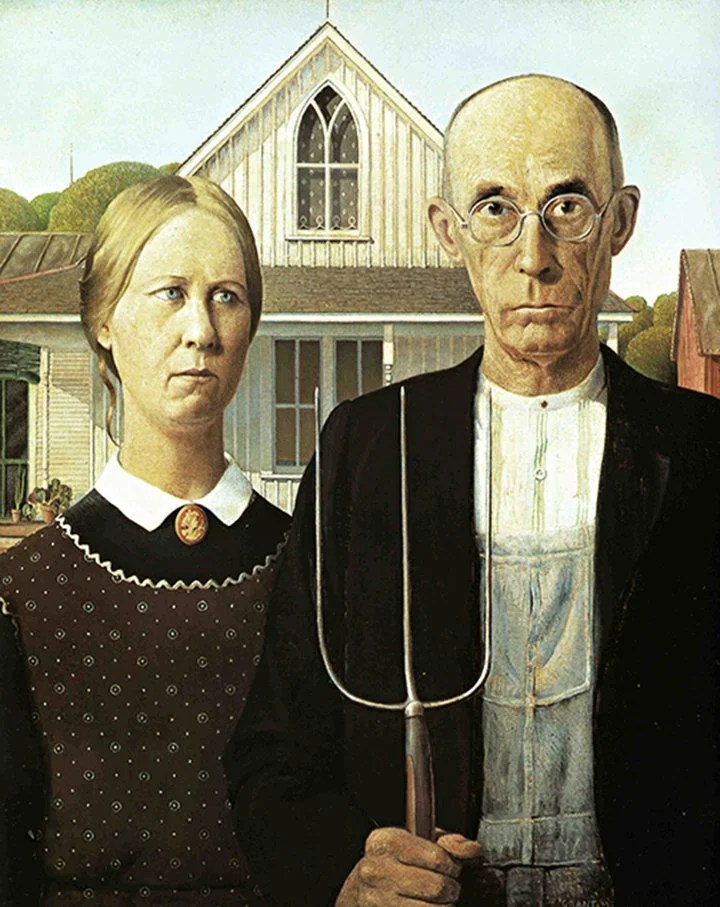 Grant Wood American Gothic Fine Art Print