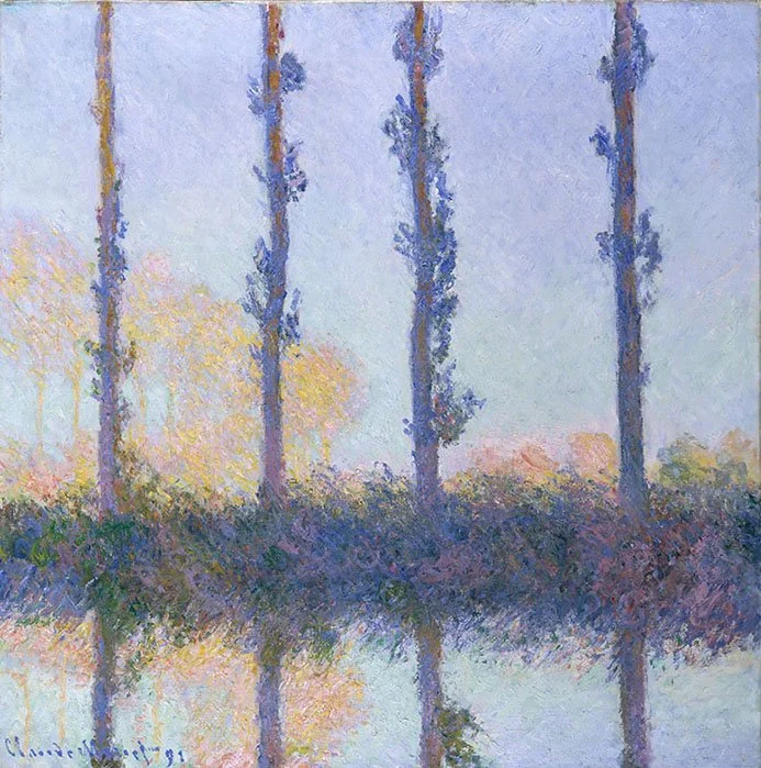 Monet Four Trees Fine Art Print