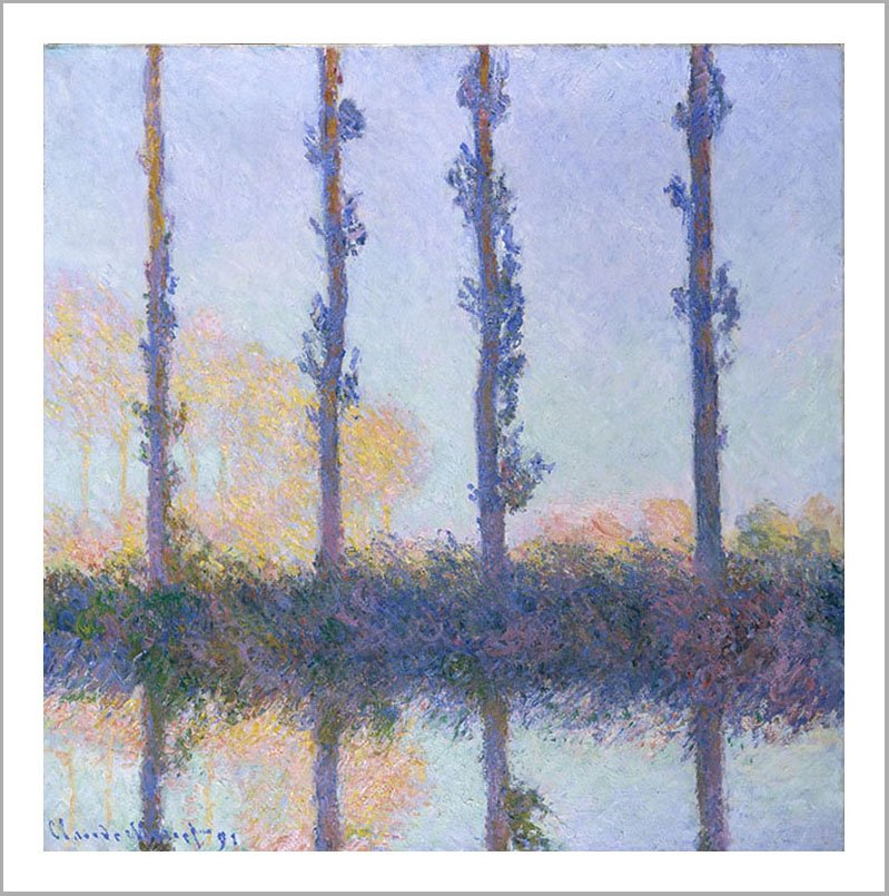 Monet Four Trees Fine Art Print