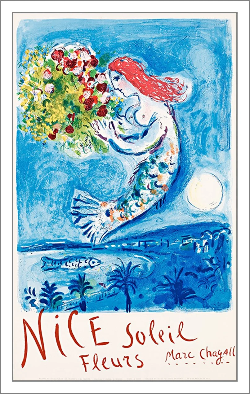 Chagall Baie des Anges Nice Fine Art Print