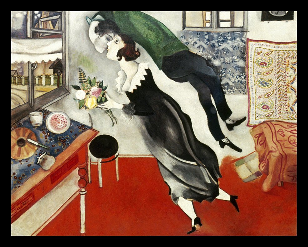 Chagall Birthday Fine Art Print