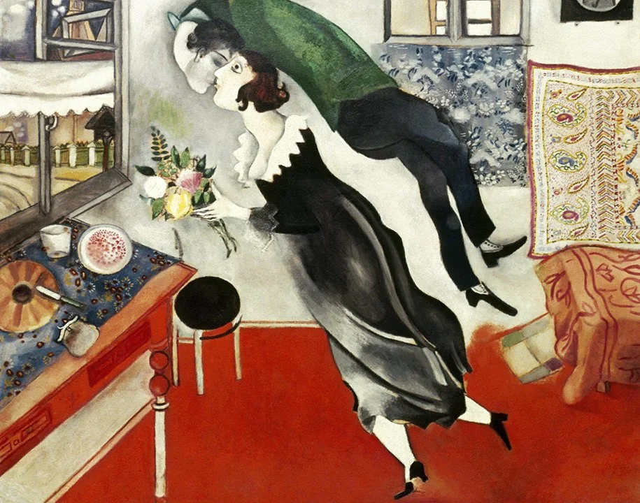 Chagall Birthday Fine Art Print