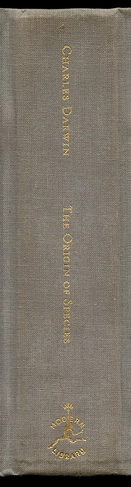 Darwin Origin of Species Enlarged Book Spine Wall Art