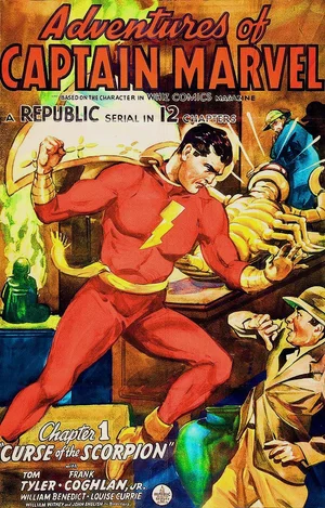 Captain Marvel 1941 Scorpion Vintage Superhero Poster Art — MUSEUM