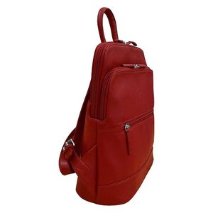 Red Women's Leather Backpack MUSEUM OUTLETS Red Women's Leather Backpack MUSEUM OUTLETS
