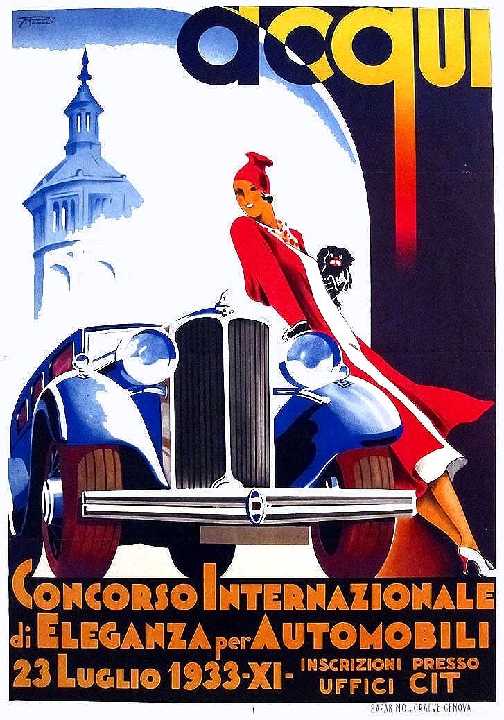 Acqui Vintage Automobile Poster Wall Art — MUSEUM OUTLETS