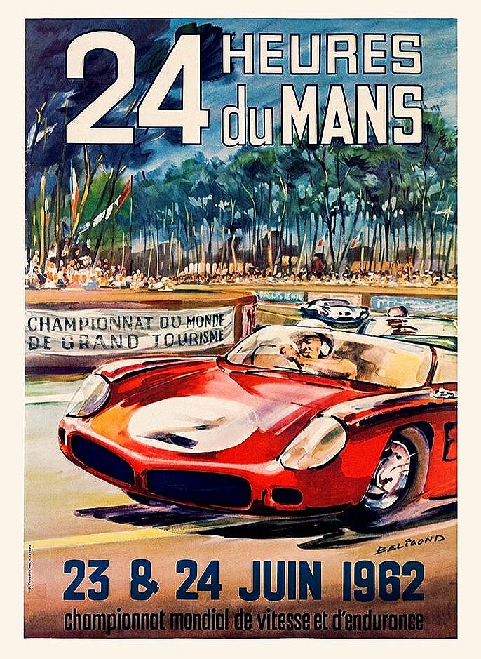 Le Mans - motor racing from vintage posters Poster for Sale by