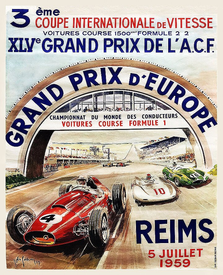 Poster XXL Course de Formule 1