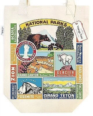 Cavallini National Parks Canvas Tote Bag