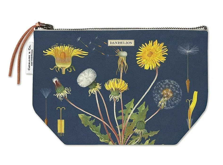 Cavallini Dandelion Canvas Pouch