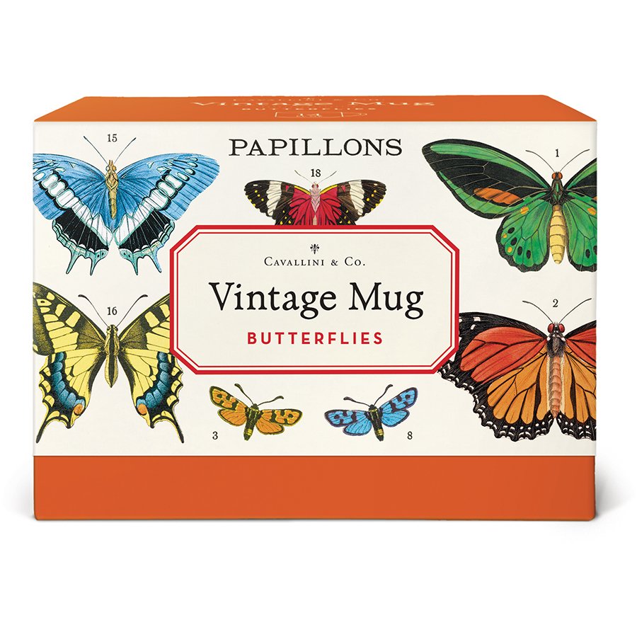 Cavallini Butterflies Mug
