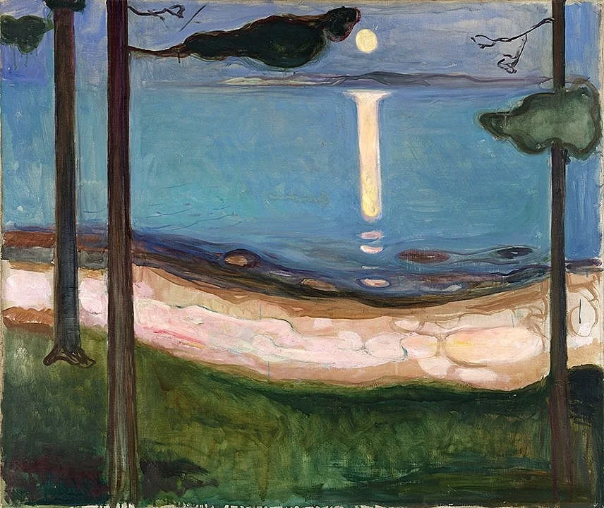 Edvard Munch Moonlight Fine Art Print