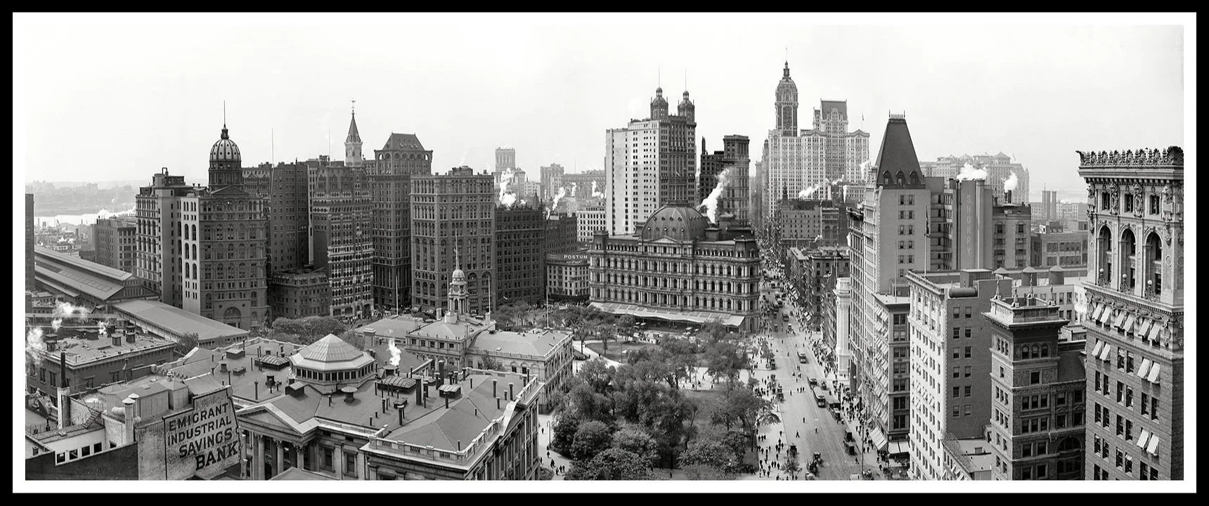 1909 Manhattan Panorama Photograph New York Print