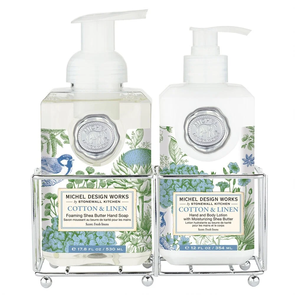 michel-design-works-cotton-linen-foaming-soap-lotion-setmuseum-outlets