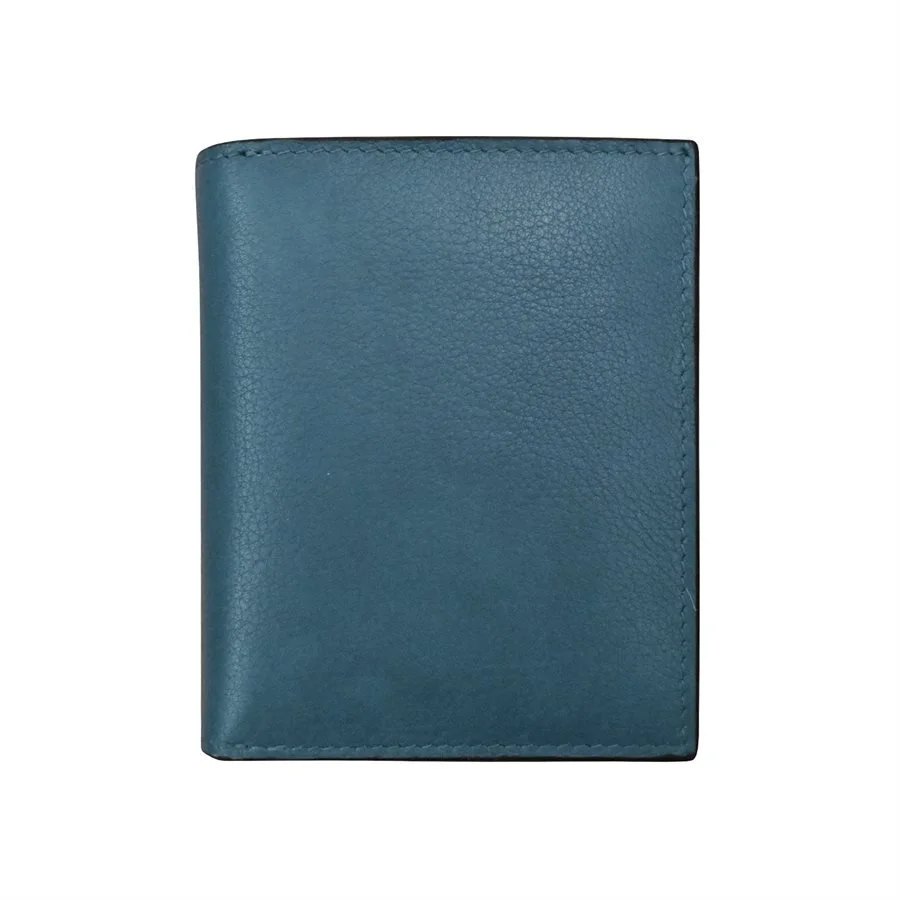 red leather small snap wallet
