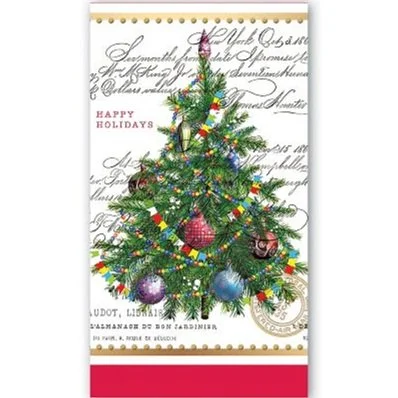 michel design works white christmas decorative napkins