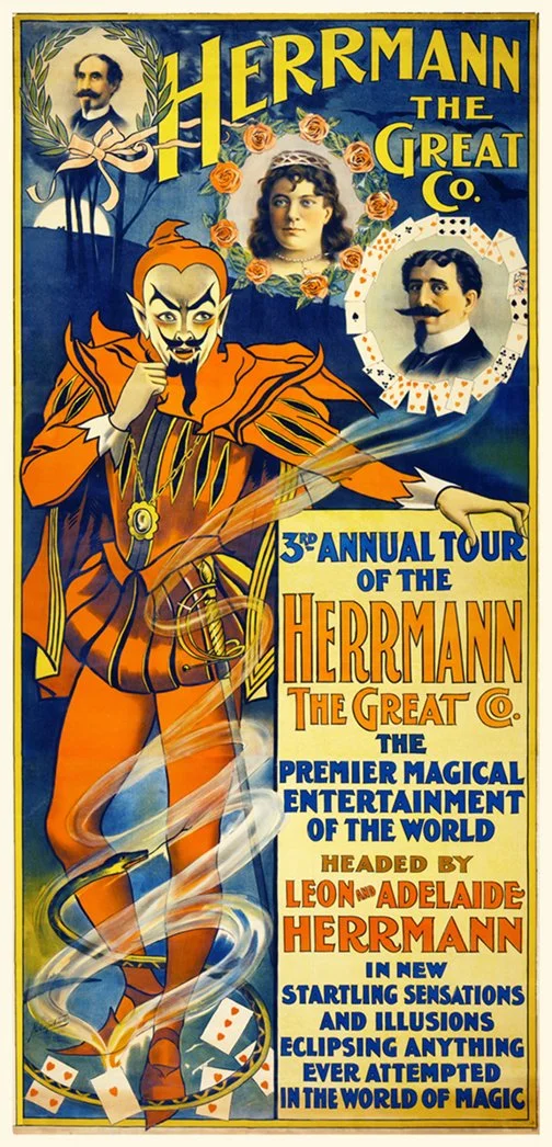 herrmann the great vintage magic poster