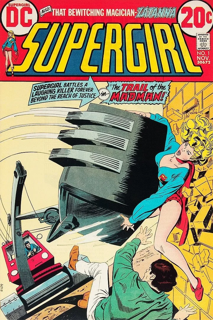 Supergirl No. 1  Vintage Superhero Poster