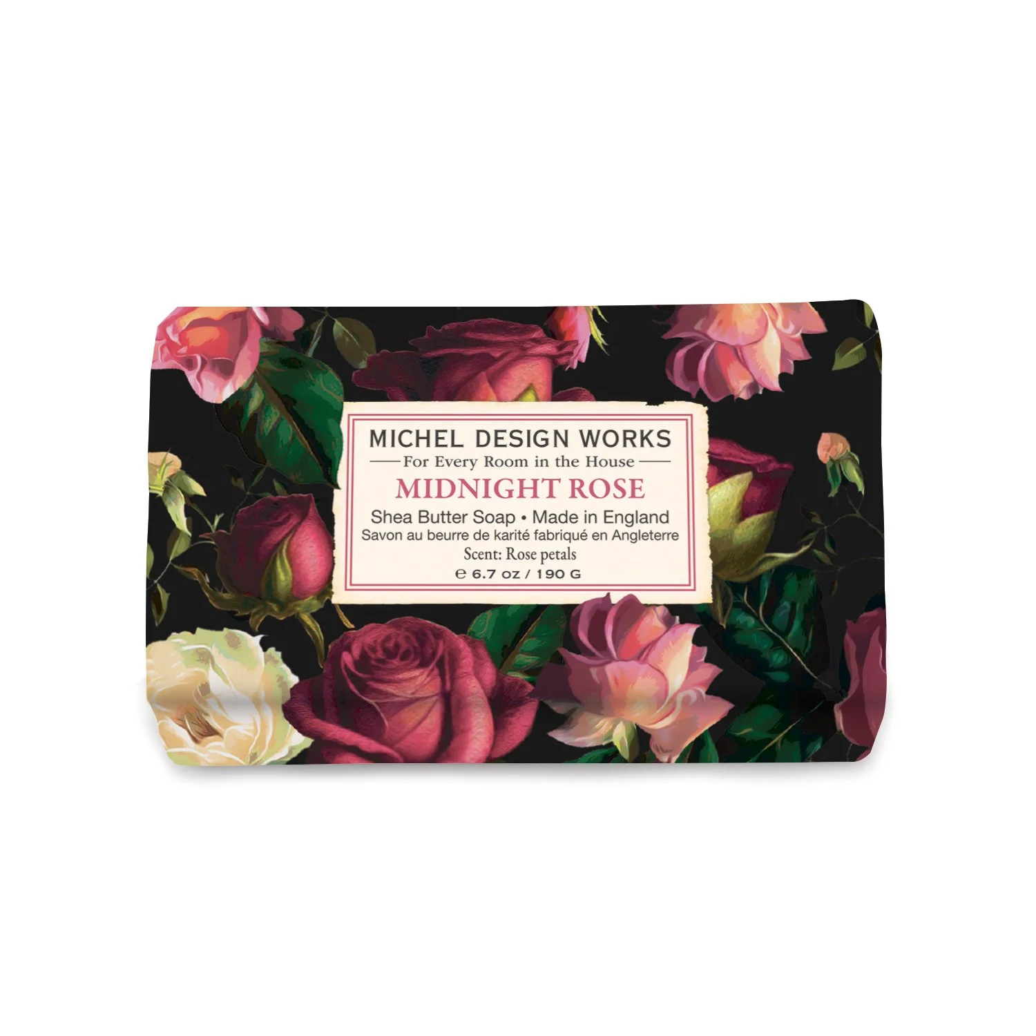 michel design works . . . midnight rose bar soap