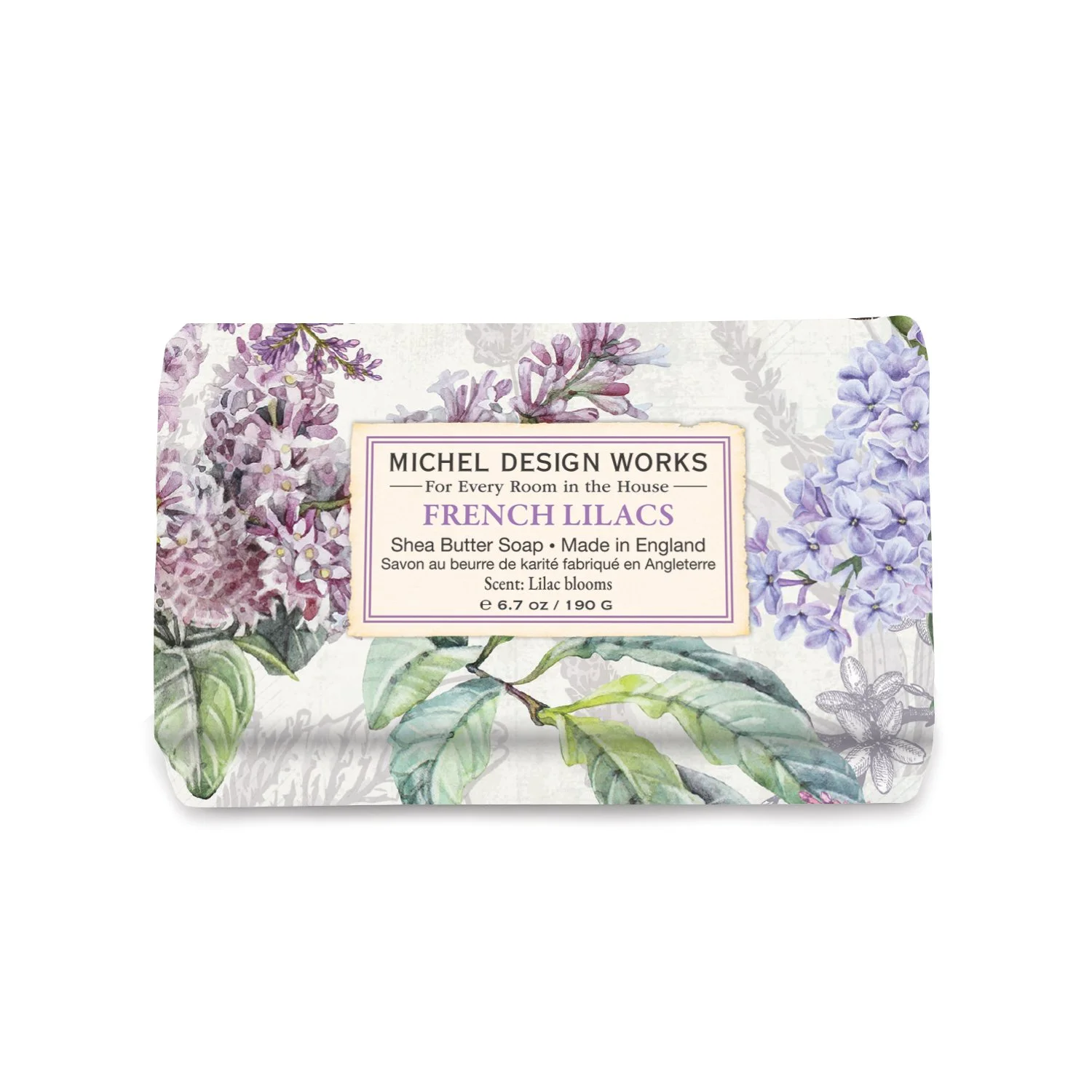 michel design works . . . french lilacs bar soap