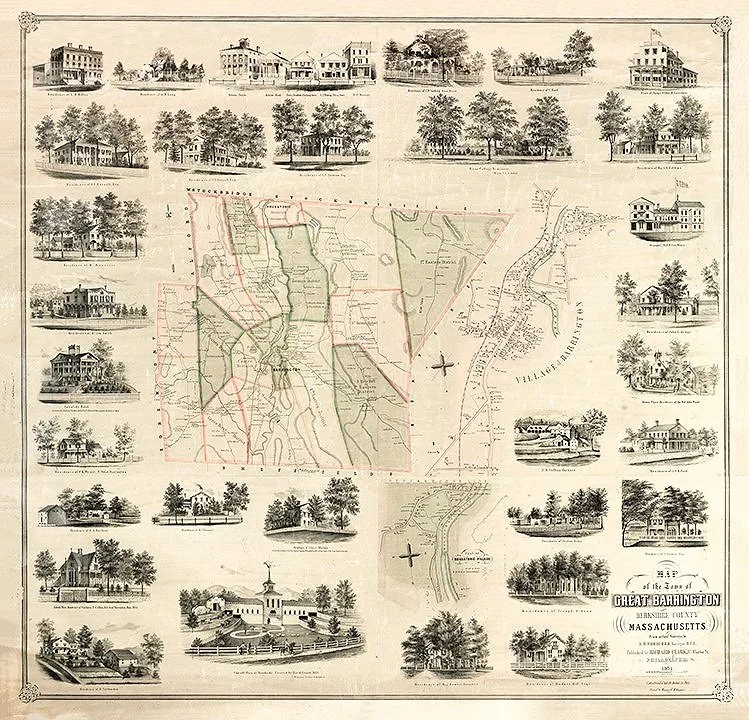 Carte de pittsfield maine Banque de photographies et d'images à haute