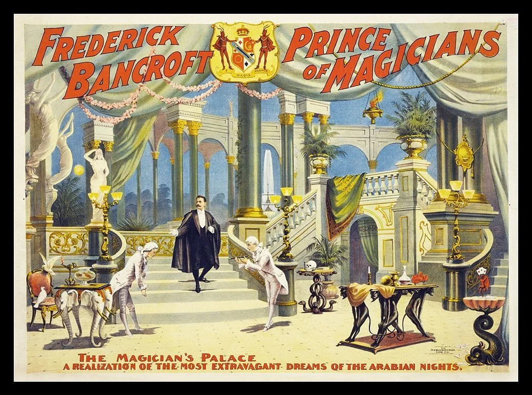Bancroft Prince of Magicians Vintage Magic Poster