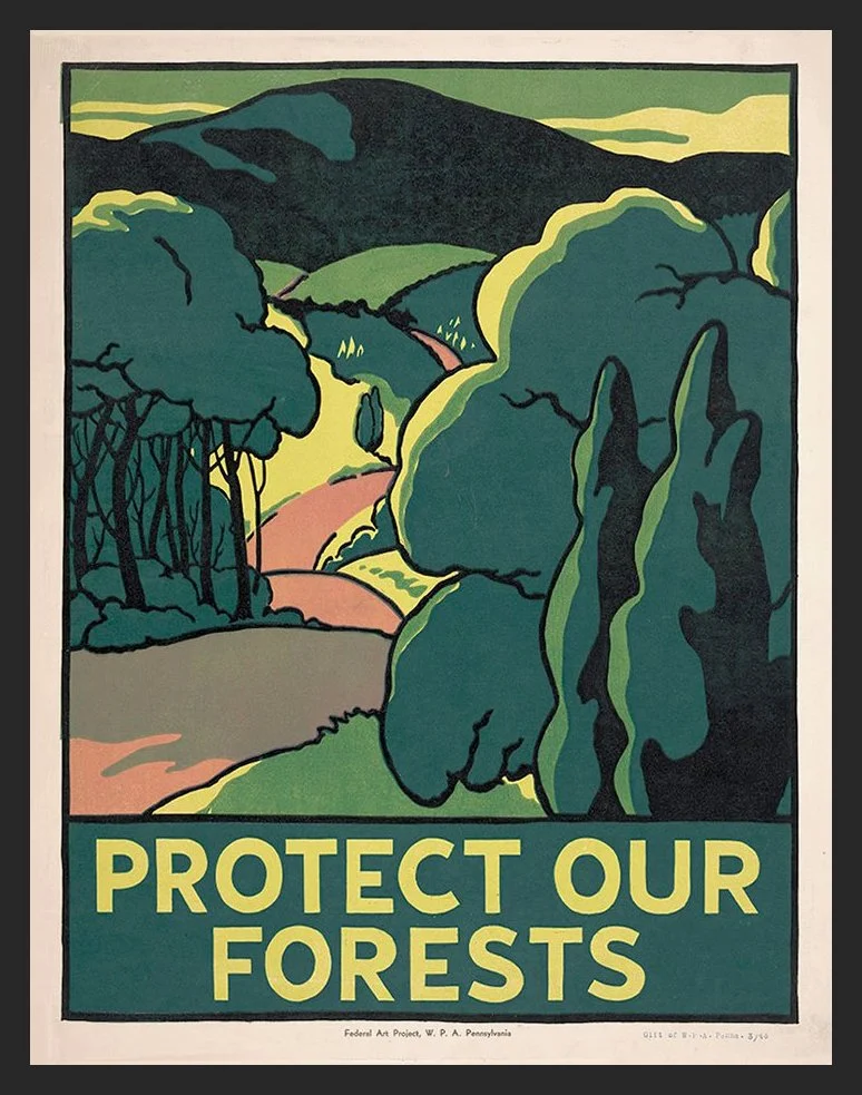 Protect the Forests Vintage WPA Poster
