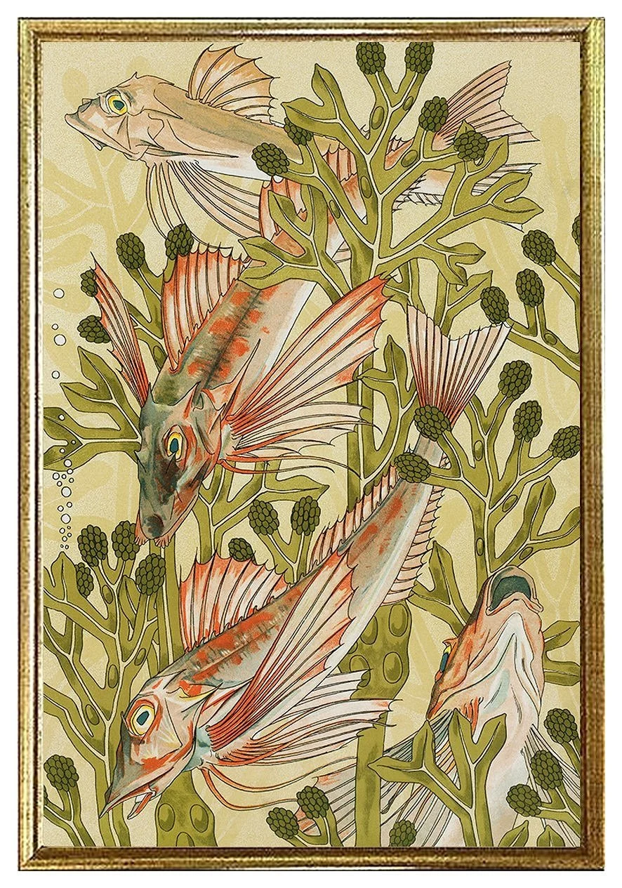 verneuil rouget vintage ephemera print card