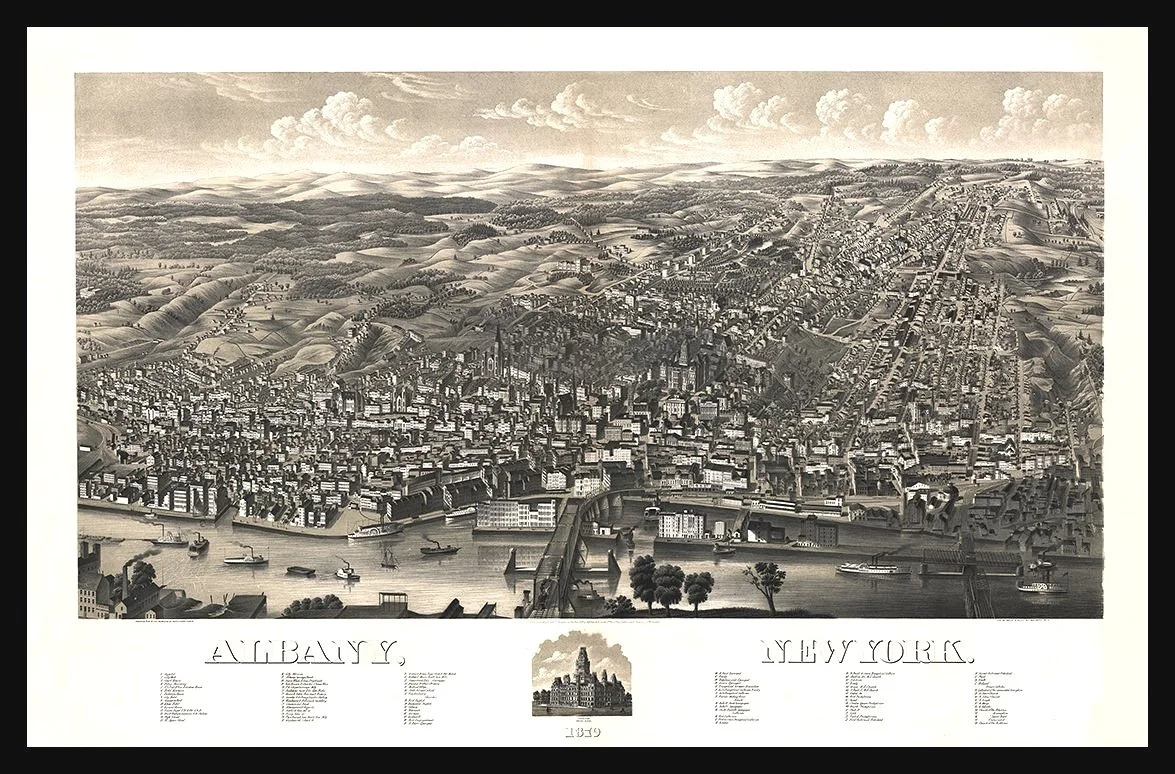 1879 Albany New York Antique Map
