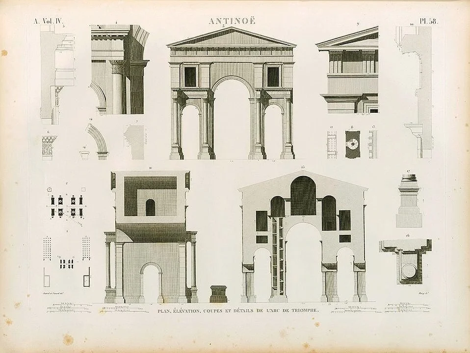 L'arc de Triomphe Architectural Print
