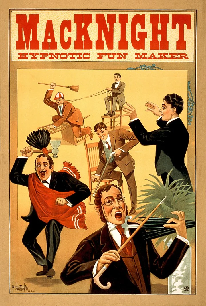 MacKnight Hynotist Vintage Magic Poster