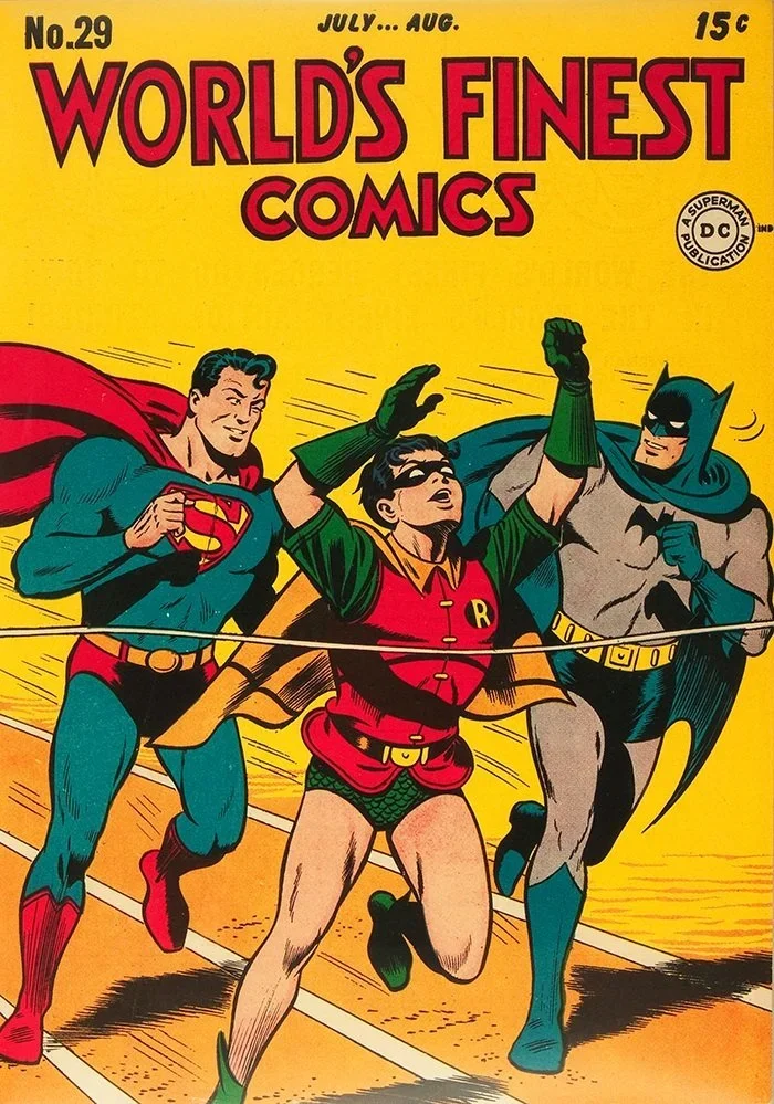 worlds-finest-superhero-poster-%2329-superman-batman-robin-vintage-comic-art-museum-outlets.webp