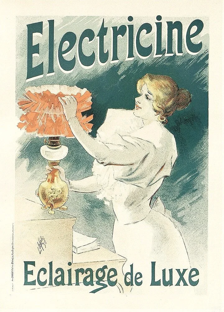 Electricine  Vintage French Poster