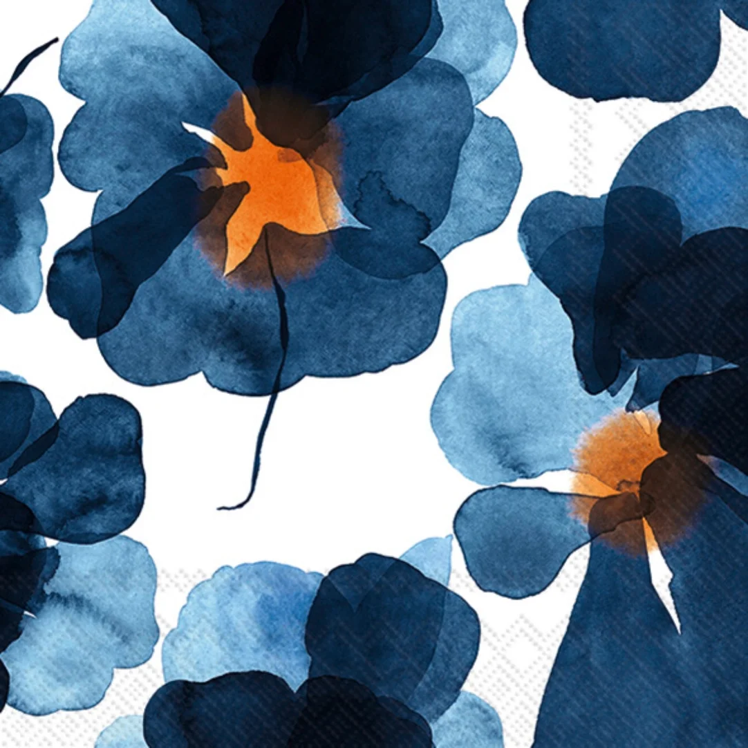 marimekko-blue-yellow-orange-big-flower-petal-watercolor-style-decorative-napkins-museum-outlets.webp