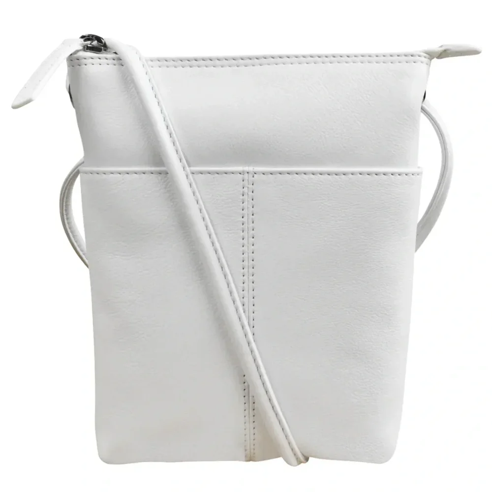crossbody bag for travel white SMALL Designed in a compact size White Women's Crossbody Bags and