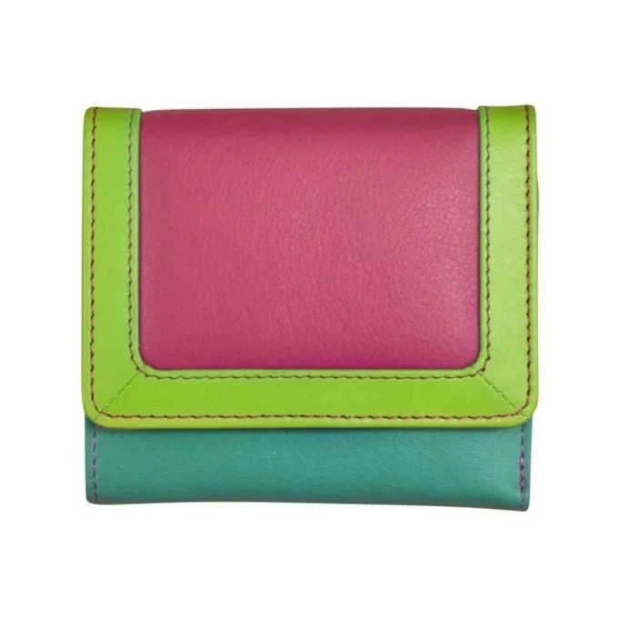 green-pink-multicolor-leather-trifold-wallet-womens-ili-museum-outlets.jpg