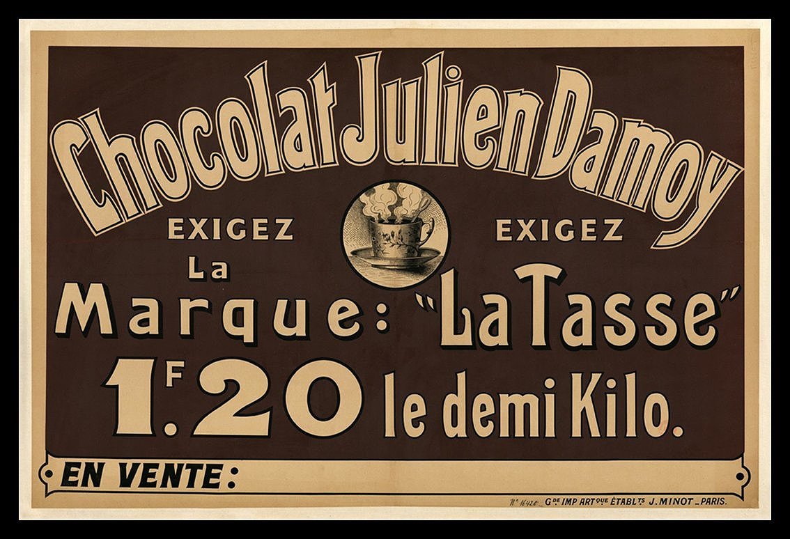 Chocolat Julien Damoy Vintage French Poster