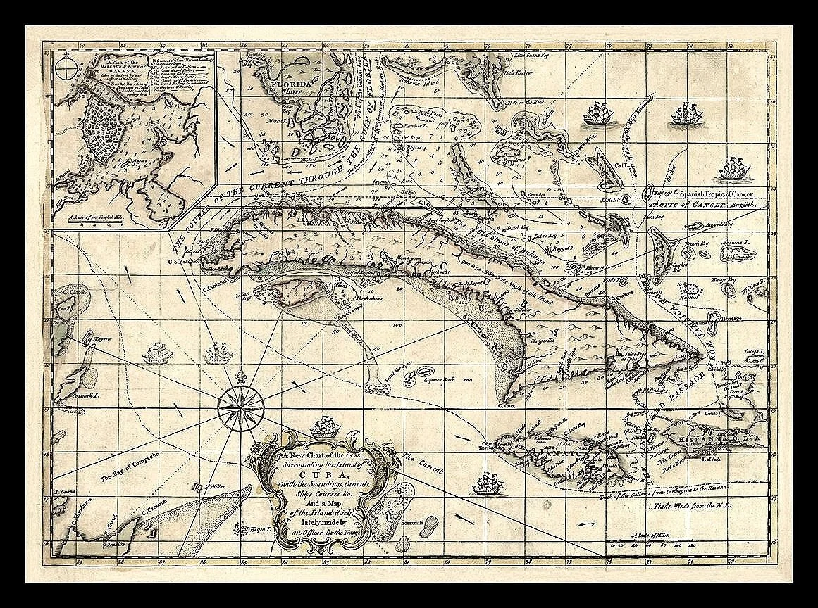 1762 Cuba Map