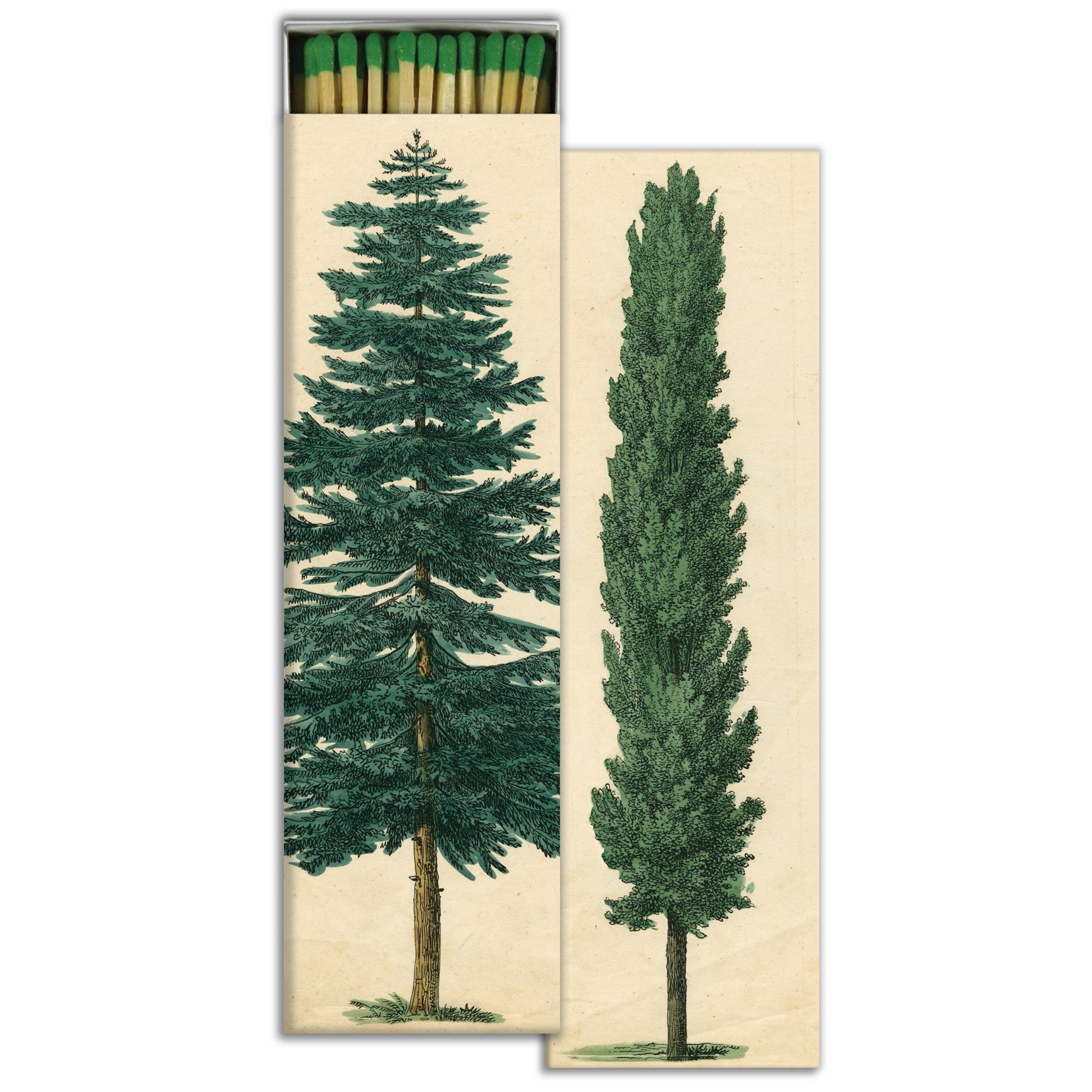 pine tree decorative long matchbox (Copy)