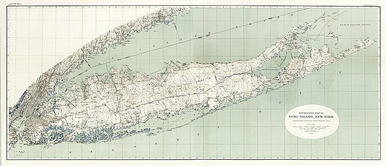 1932 long island topographic map