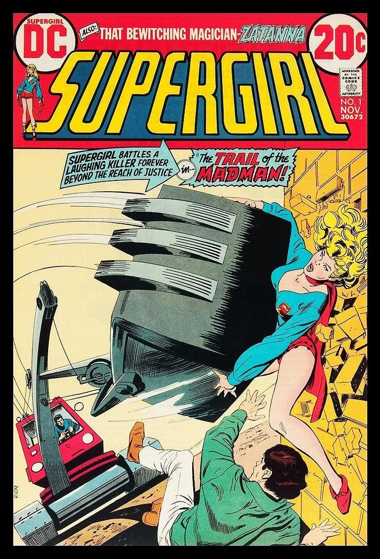 Supergirl No. 1  Vintage Superhero Poster