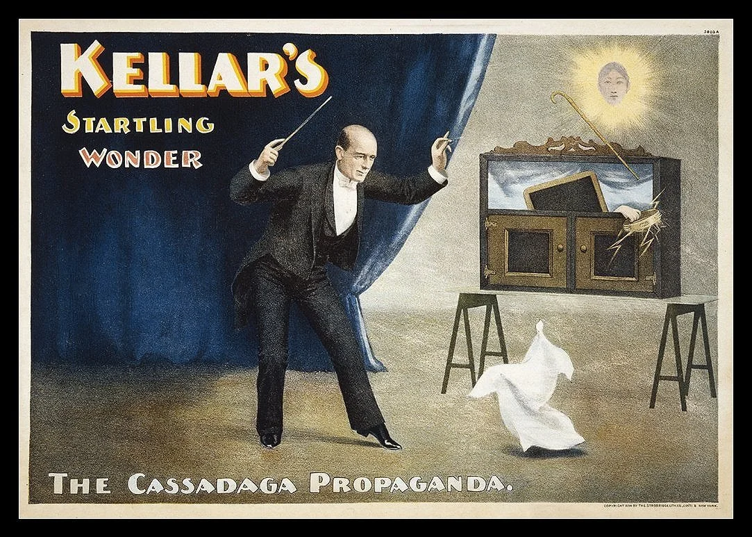 Kellar The Cassadaga Propaganda Vintage Magic Poster
